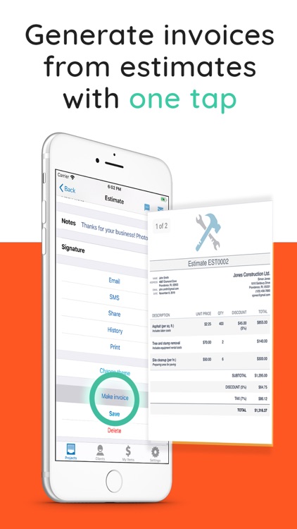 Invoice Simple, Estimate Maker