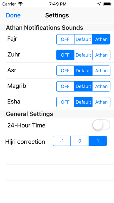 App screenshot