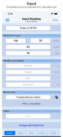 Blood Pressure Monitor : capture d’écran 1 sur 5