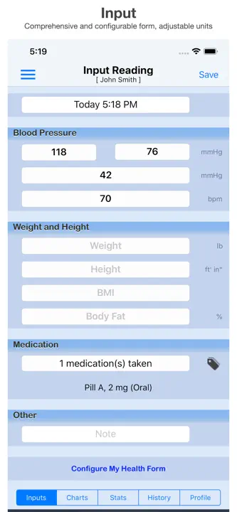 Blood Pressure Monitor: Screenshot 1 von 5