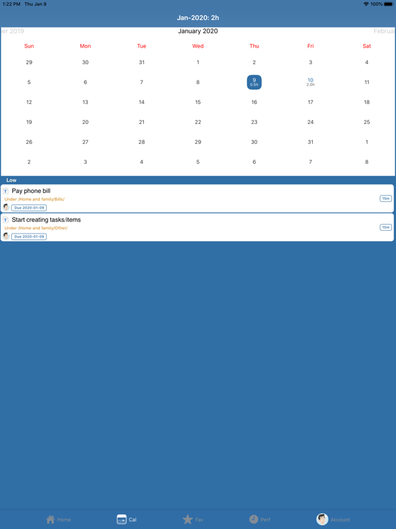 PlanGTD: Todo, Task & Project iPad screenshot 2 - Productivity app