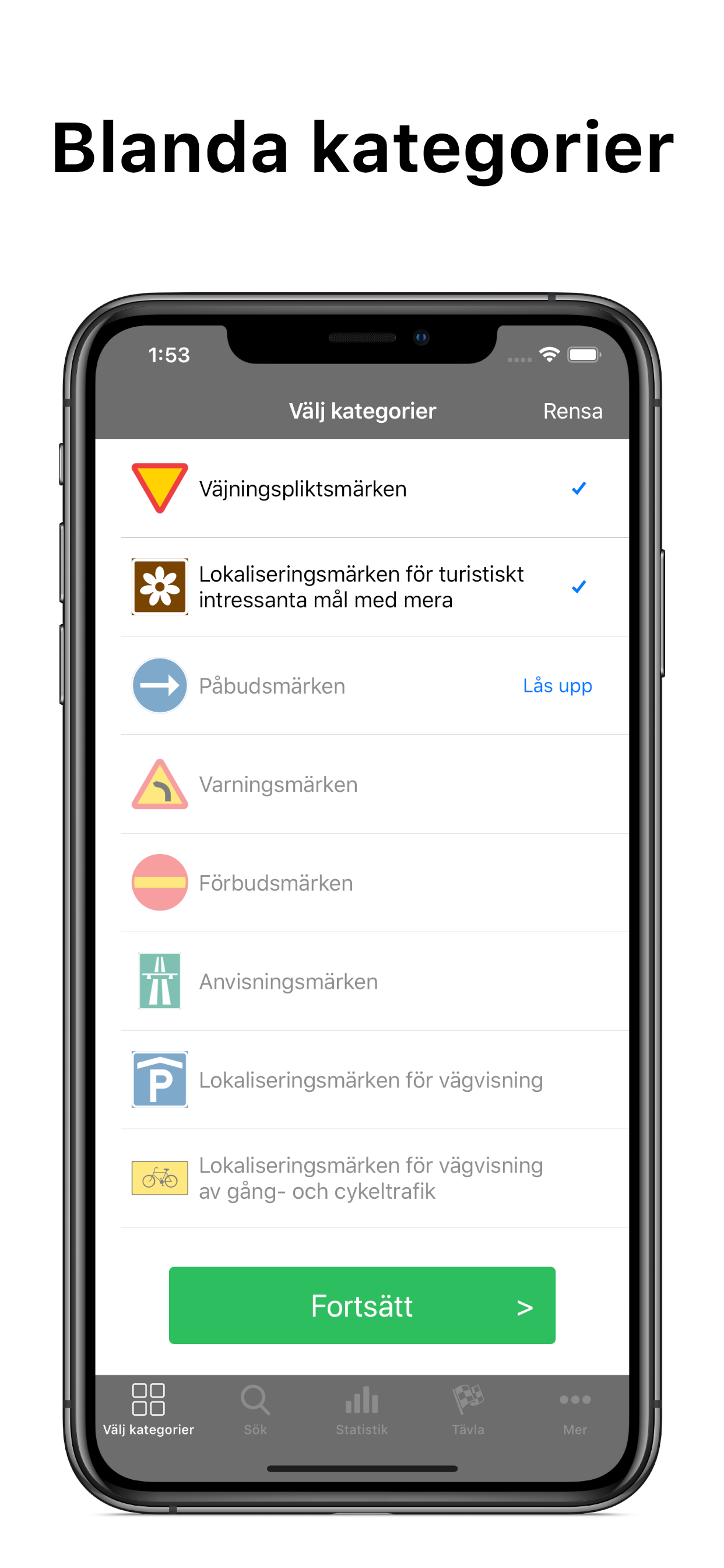 Vägmärken Quiz Lite