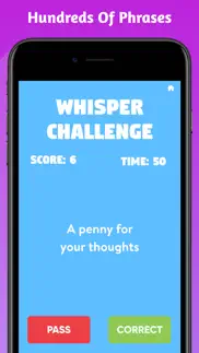 whisper challenge - group game iphone screenshot 1