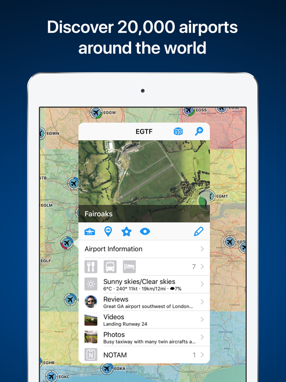 RunwayMap - #1 Pilot Community iPad screenshot 4 - Weather app