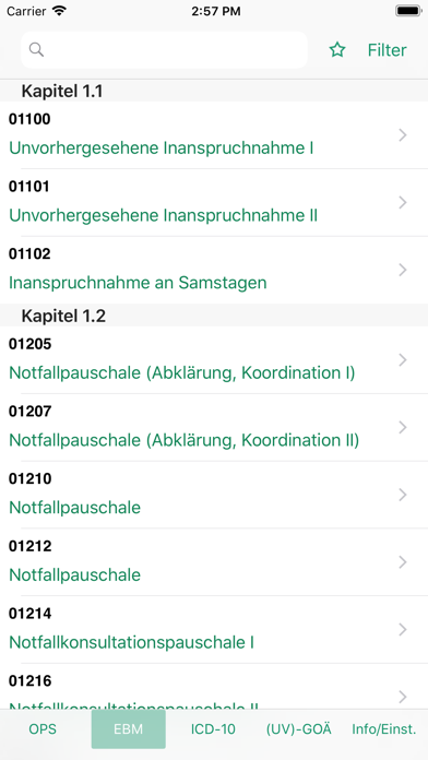 Screenshot #2 pour Dokdex - ICD-10, GOÄ, EBM, OPS