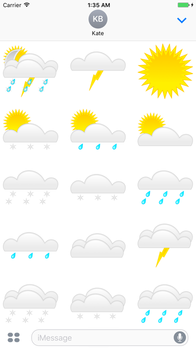Screenshot #2 pour Weather Premium Stickers