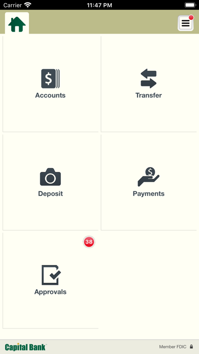 Cash Management Services Screenshot