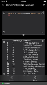 PostgreSQL Commander screenshot