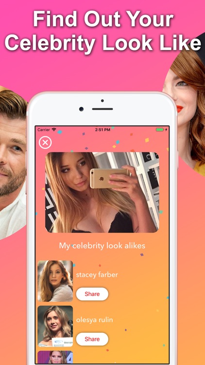 Celebrity look alike app