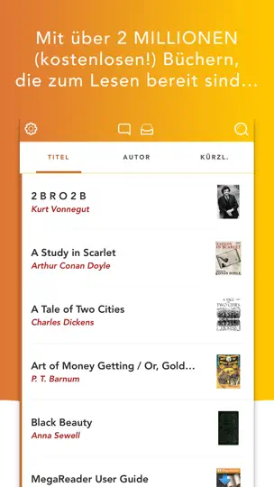Screenshot von MegaReader auf dem iPhone 2