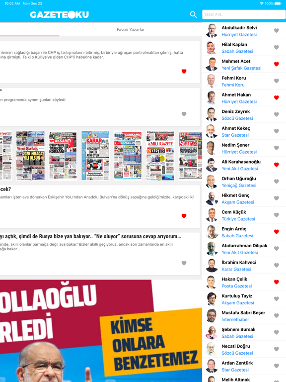 Gazete Oku - İnternet Haber iPad screenshot 5 - News app