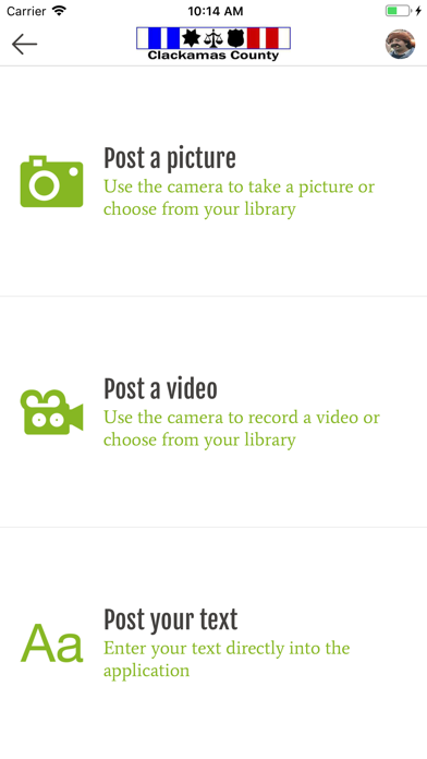 Clackamas County POA Screenshot
