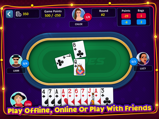 Screenshot #6 pour Spades: Casino Card Game