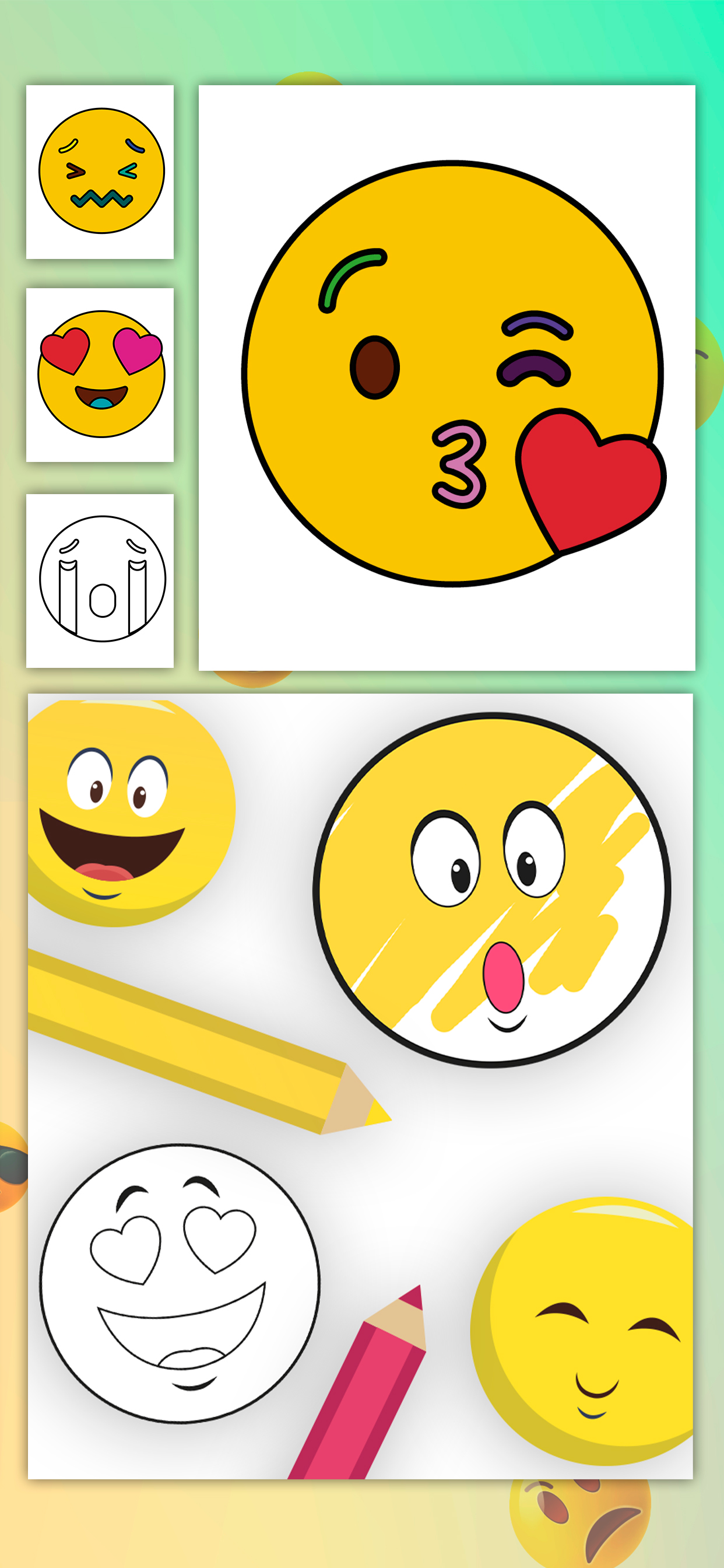 My Emoji coloring book game