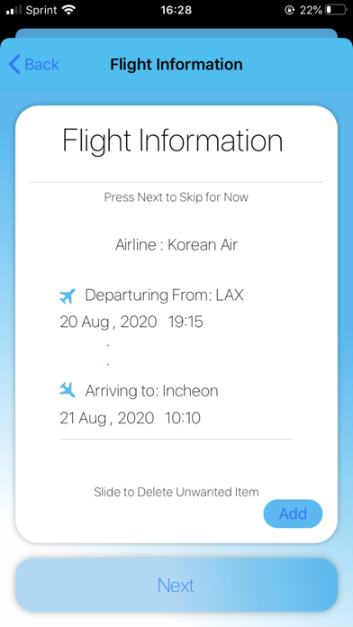 Screenshot #1 pour My Travel Planner by CJT