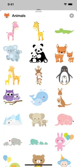 Game screenshot Cute Animal Friends Stickers apk