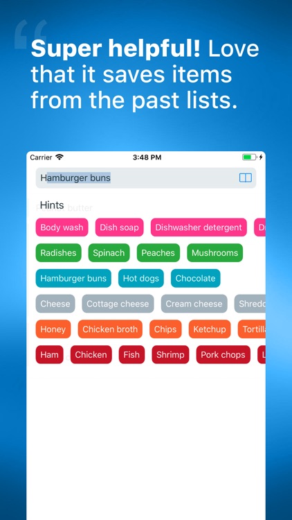 Grocery List with Sync