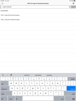 TX Code of Criminal Proc 2026 iPad image 1