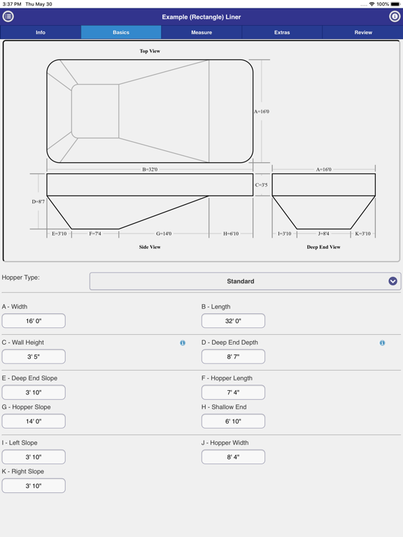 Latham EZ Measure iPad screenshot