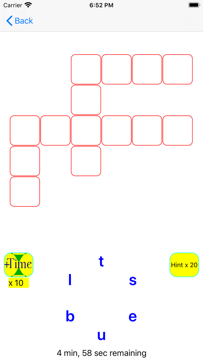 Expanding crossword puzzle