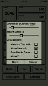 2048X AI - 2048 with AI solver screenshot