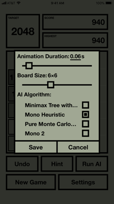 2048X AI - 2048 with AI solver screenshot 3