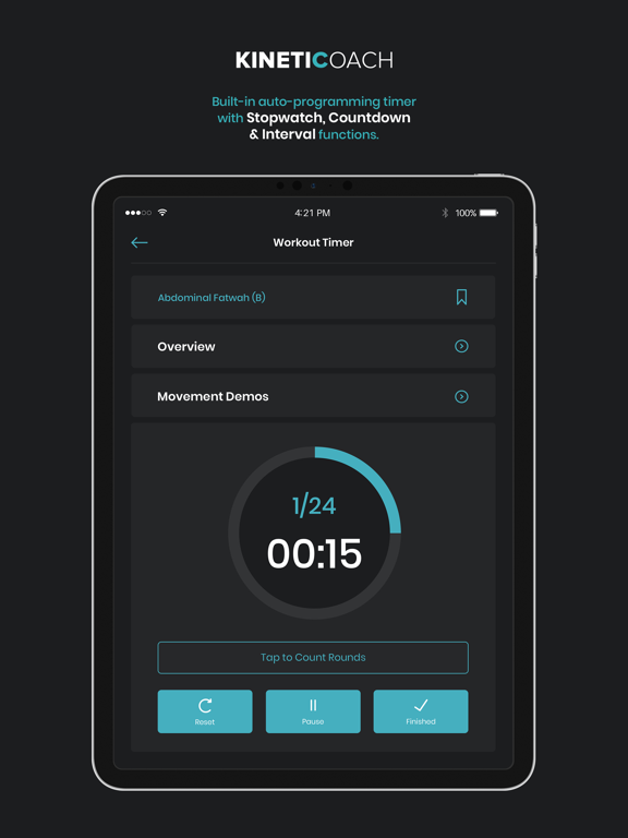 KINETICOACH iPad screenshot 3 - Health & Fitness app