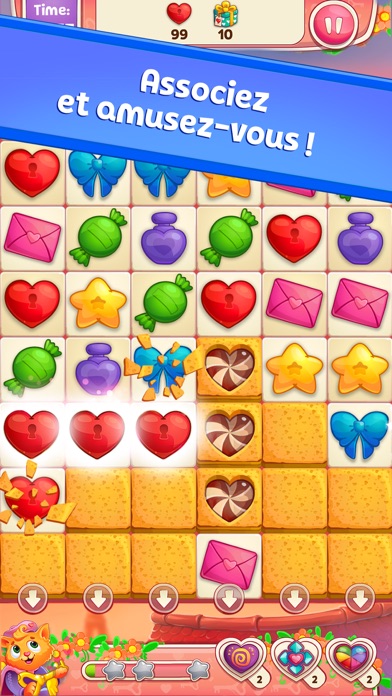 Screenshot #1 pour Sweet Hearts Match 3