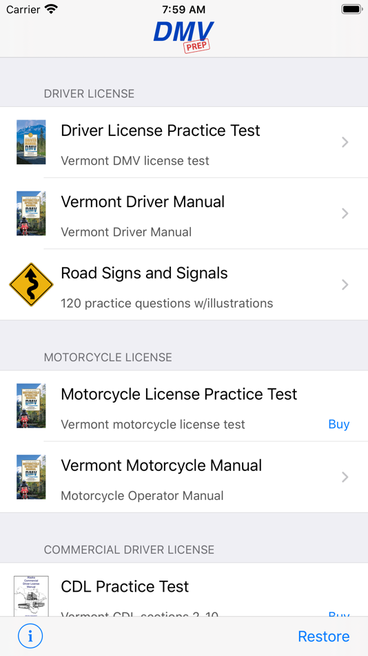 Vermont DMV Test Prep - 5.4 - (iOS)