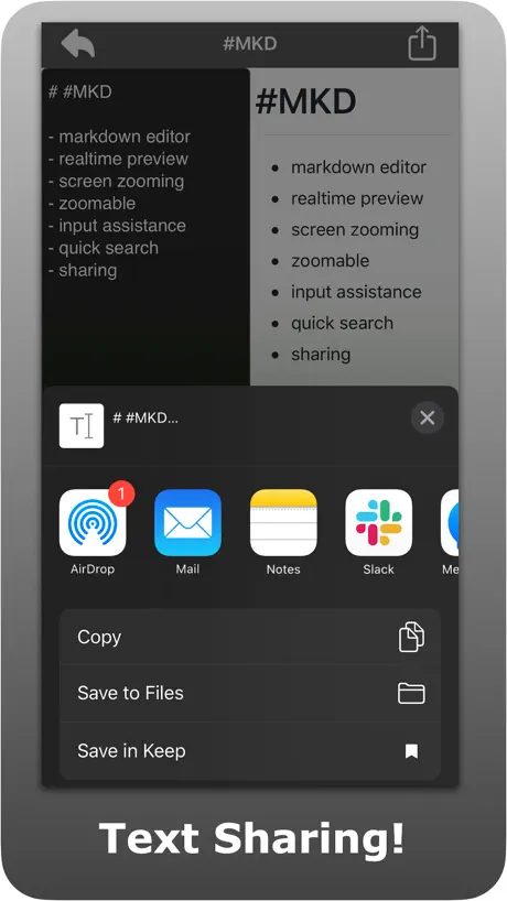 Markdown Editor - #MKD