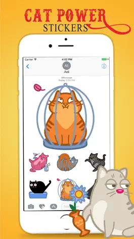 Game screenshot Midnight CatPower Sticker Pack apk