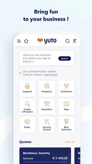 Yuto, le CRM mobile et futé screenshot 1