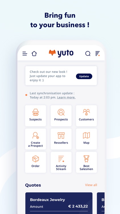 Yuto, le CRM mobile et futé