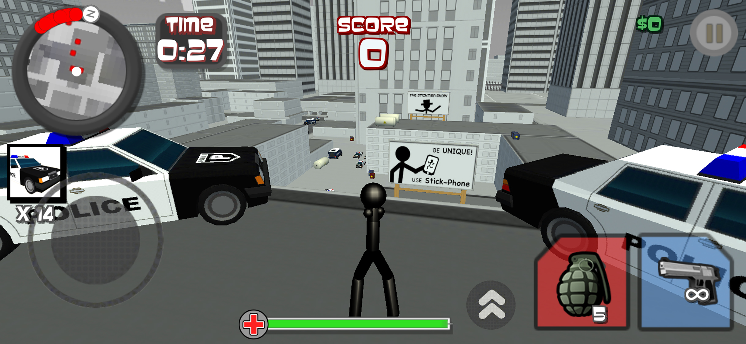Stickman City Shooting 3D