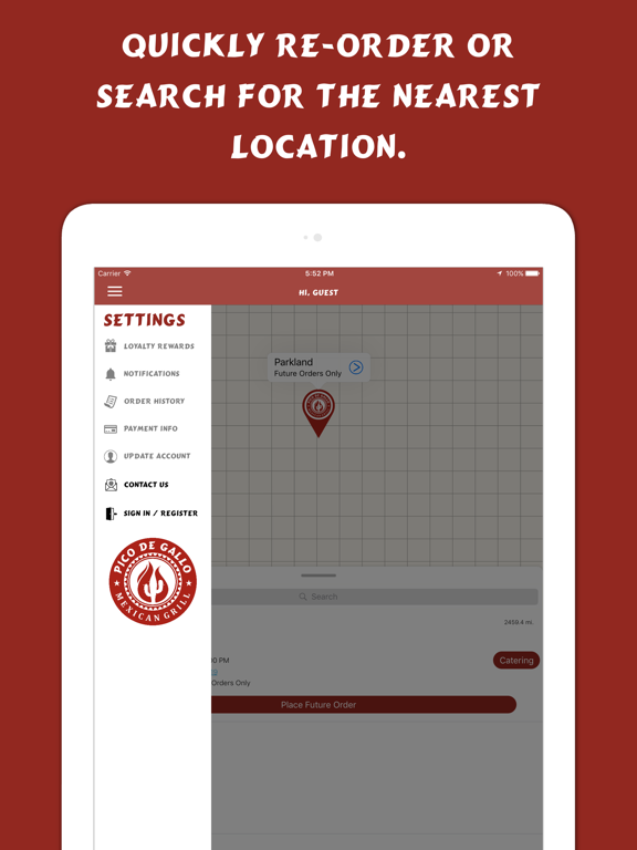 My Pico iPad screenshot 1 - Food & Drink app