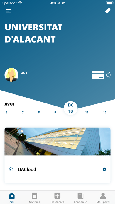 appUA, Universitat d'Alacant screenshot 2