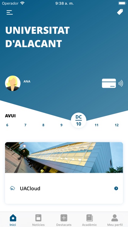 appUA, Universitat d'Alacant