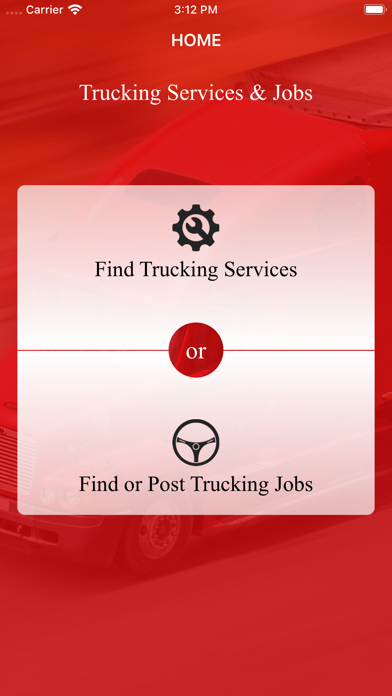 Trucking Jobs & Services Screenshot