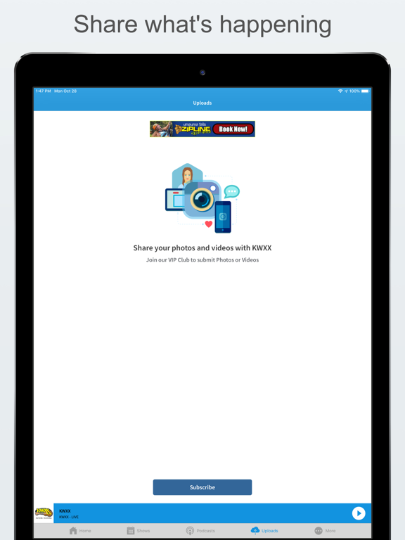 KWXX FM iPad screenshot 5 - Music app