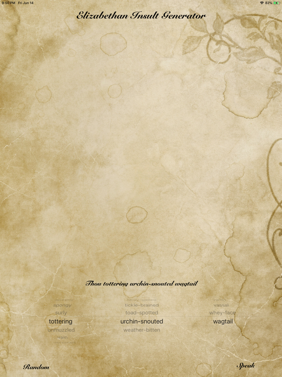 Screenshot #4 pour Elizabethan Insult Generator