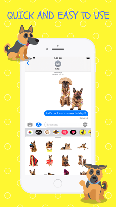 How to cancel & delete German Shepherd GSD GSemoji from iphone & ipad 3