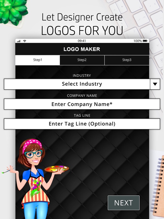 Logo Maker - Logo Designer iPad screenshot 5 - Photo & Video app