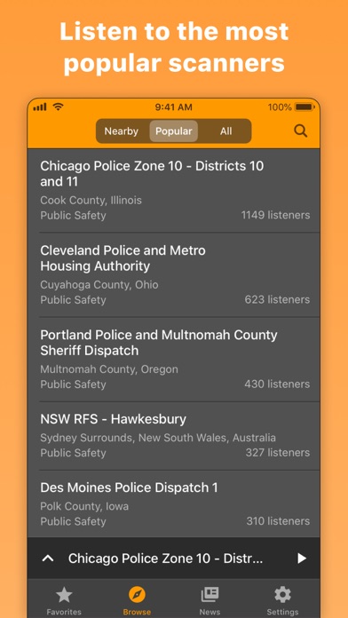 Image of Police Scanner Radio & Fire