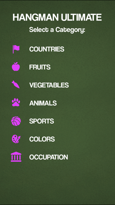 Screenshot #1 pour Hangman Ultimate in English