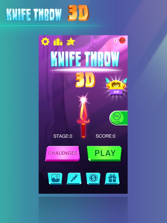 Screenshot #5 pour Knife Throw 3D