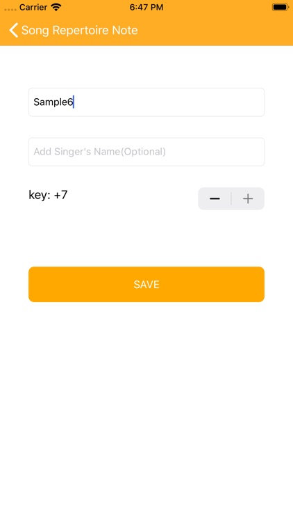 Song Repertoire Note