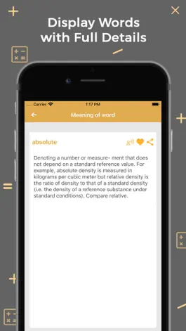 Game screenshot Maths Dictionary Offline hack