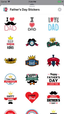 Game screenshot Father's Day Stickers ⋆ hack