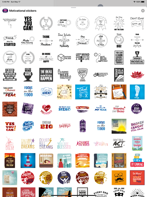 Screenshot #4 pour Motivational Sticker Pack