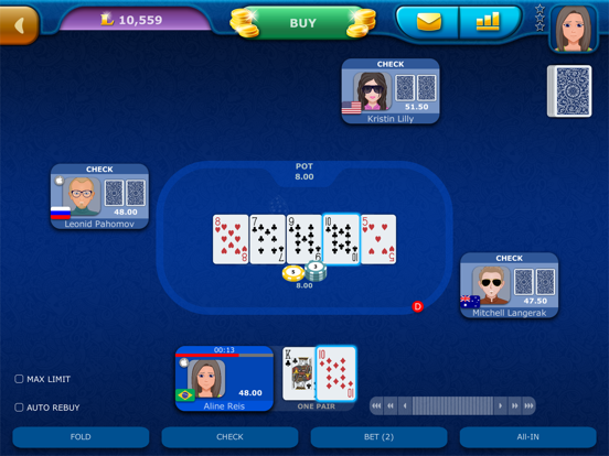 Screenshot #6 pour Online Poker LiveGames